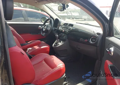 2012 Fiat 500C Lounge из США, поврежденный, VIN 3C3CFFER5CT340312